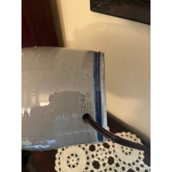 Vintage Westerwald Salt Glaze Pottery Lamp - Picture 6 of 8